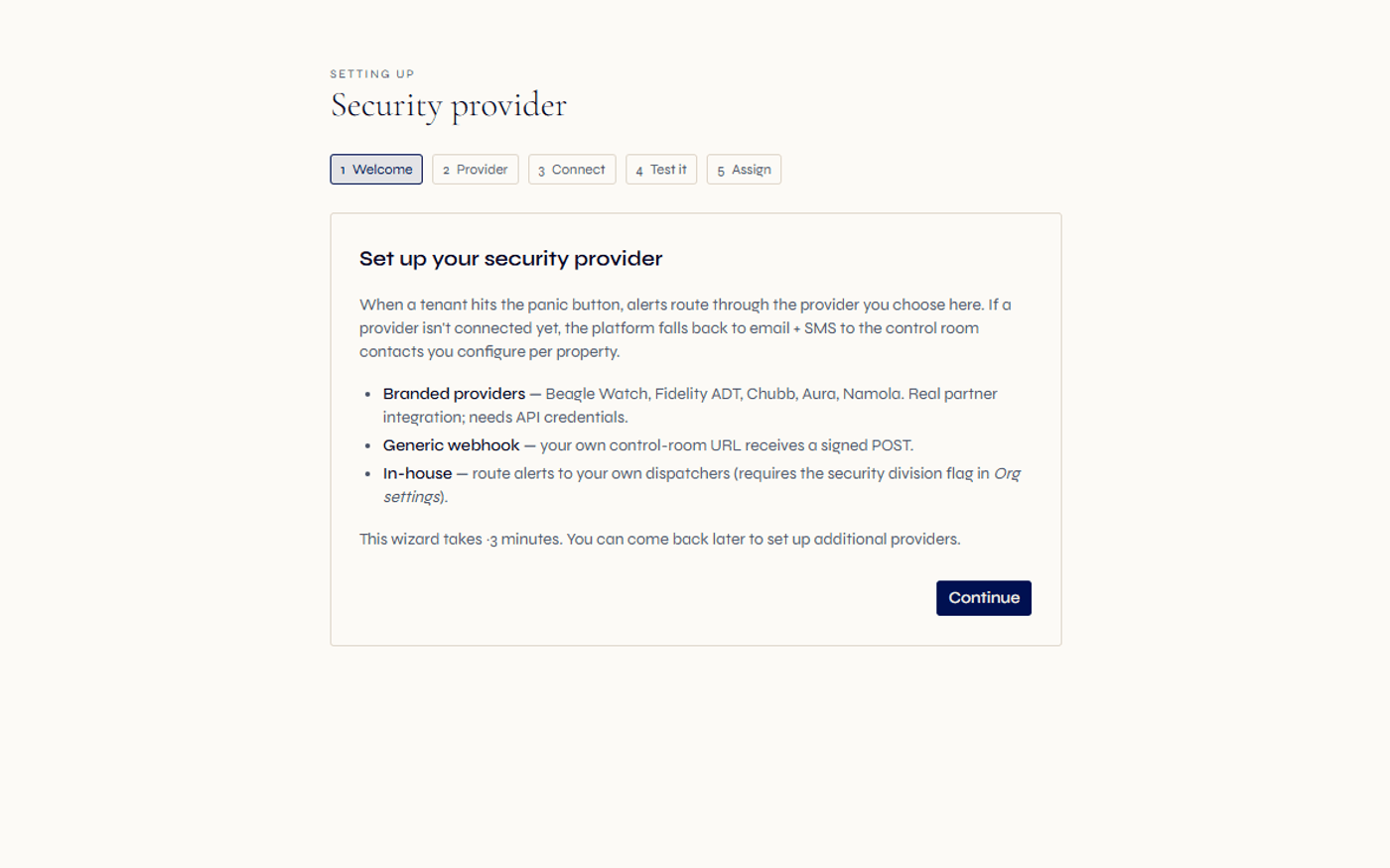 Regalis integration and access setup — encrypted connection tokens and role-aware configuration